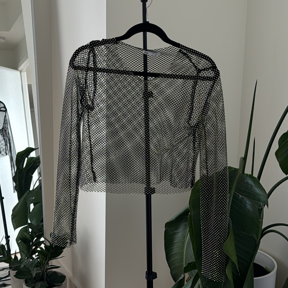 Mesh Sparkle Top